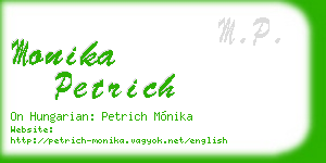 monika petrich business card