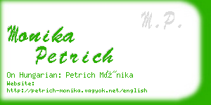 monika petrich business card